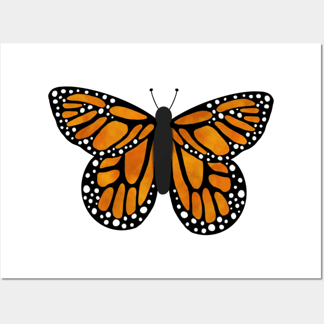 Orange butterfly v1 Wall Art by tothemoons